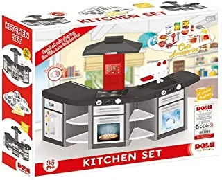 Dolu 3 Piece Kitchen Set (139*65*100 CM) - For Ages 3+ Years Old - Multicolored