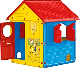 Dolu City Playhouse Indoor & Outdoor use (110 * 104 * 122.5 CM) - For Ages 2+ Years Old - Multicolored