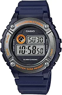 Casio Youth Series Digital Black Dial Men's Watch - W-216H-2BVDF(I100)