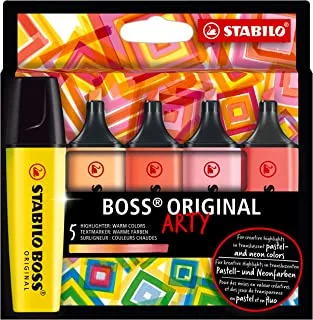 Stabilo Boss Original Arty Card 5 أقلام تمييز ألوان دافئة 5 قطع