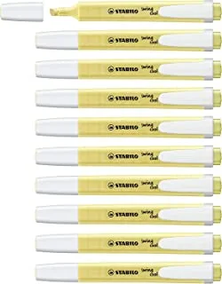 Stabilo Swing Cool Pastel Milk Yellow Color Highlighter Pen 10-Pieces