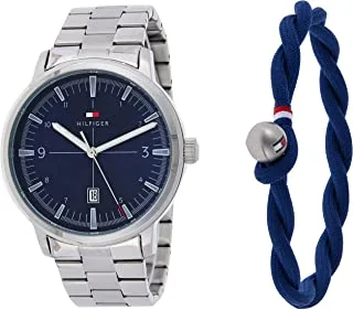 Tommy Hilfiger Men's Blue Dial Stainless Steel Watch - 2770149
