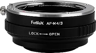 مهايئ Fotodiox Lens Mount - عدسة Sony Alpha A-Mount (و Minolta AF) DSLR إلى Micro Four Thirds (MFT ، M4 / 3) هيكل كاميرا بدون مرآة ، مع قرص تحكم بفتحة مدمجة