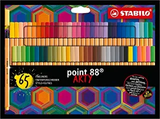 Stabilo Point 88 Arty Card 65 Color Fineliner Pen 6-Pieces
