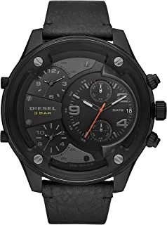 Diesel Men's Analog Quartz Watch with Leather Strap DZ7425