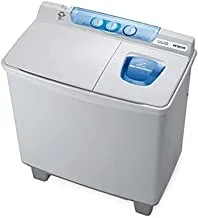 Hitachi 10.5 kg Twin Tub Washing Machine with Knob Control| Model No PS-1055F-22056ACOG with 2 Years Warranty