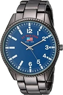U.S. Polo Assn. Mens Quartz Watch, Analog Display And Stainless Steel Strap - US8641