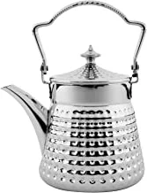ZAD Stainless Steel Tea Pot, 1.2 Liter Capacity, Chrome