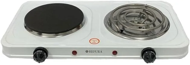 Refura 2 in 1 Spiral & Flat Hot Cooking Plates 1000W RE-8004
