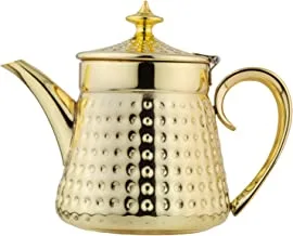 ZAD Stainless Steel Tea Pot, 35 oz Capacity, Gold