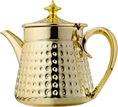 ZAD Stainless Steel Tea Pot, 24 oz Capacity, Gold