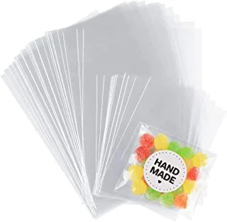 Markq Clear Plastic Treat Bags for Food Storage 500-Pieces, 4-Inch x 6-Inch Size