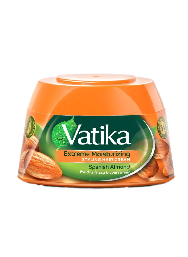 Dabur Spanish Almond Styling Hair Cream Extreme Moisturizing For Dry Frizzy And Coarse Hair 140ml
