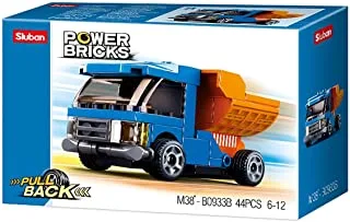 Sluban Power Bricks Series - Dump Truck Building Blocks 44PCS - For Age 6+ Years Old
