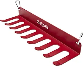 GoSports Baseball & Softball Bat Caddy - Clips onto Dugout Fence or Mounts on Wall - Holds 8 Player Bats