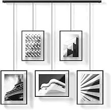 مجموعة معرض إطار الصور من Umbra Exhibit ، شاشة مجمعة قابلة للتعديل لـ 5 صور ، مطبوعات ، أعمال فنية والمزيد (يحمل صورتين مقاس 4 × 6 بوصات وثلاث صور مقاس 5 × 7 بوصات) ، 5 فتحات ، تراث أسود