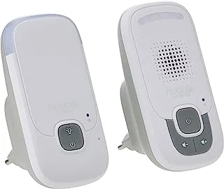 Hubble Connected Listen Glow Baby Monitor, Wireless DECT Connectivity with Long Range, Night Light, Volume Control and Highly Sensitive Microphone