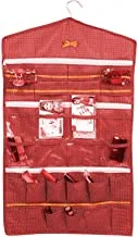 Home Town Plain Polyester Red Wall Hanging Organiser,68X41X1Cm
