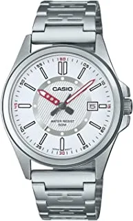 Casio Men Watch Analog White Dial Stainless Steel Band MTP-E700D-7EVDF