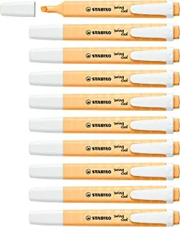 Stabilo Swing Cool Pastel Pale Orange Color Highlighter Pen 10-Pieces