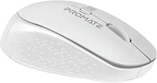 Promate Tracker Opticle Wireless Mouse with 4 Programmable Buttons, White