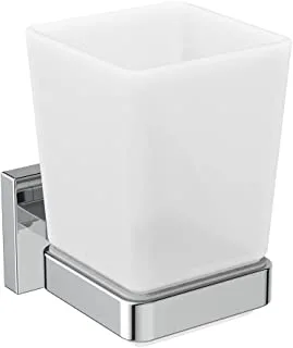 Ideal Standard IOM Square Frosted Glass Toothbrush Holder, E2204AA
