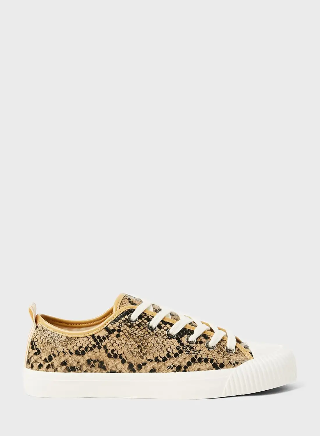 ONLY Sunny Snakeskin Print Sneakers