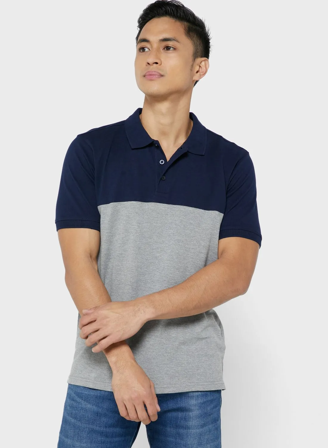 Seventy Five Cut And Sew Polo Shirt