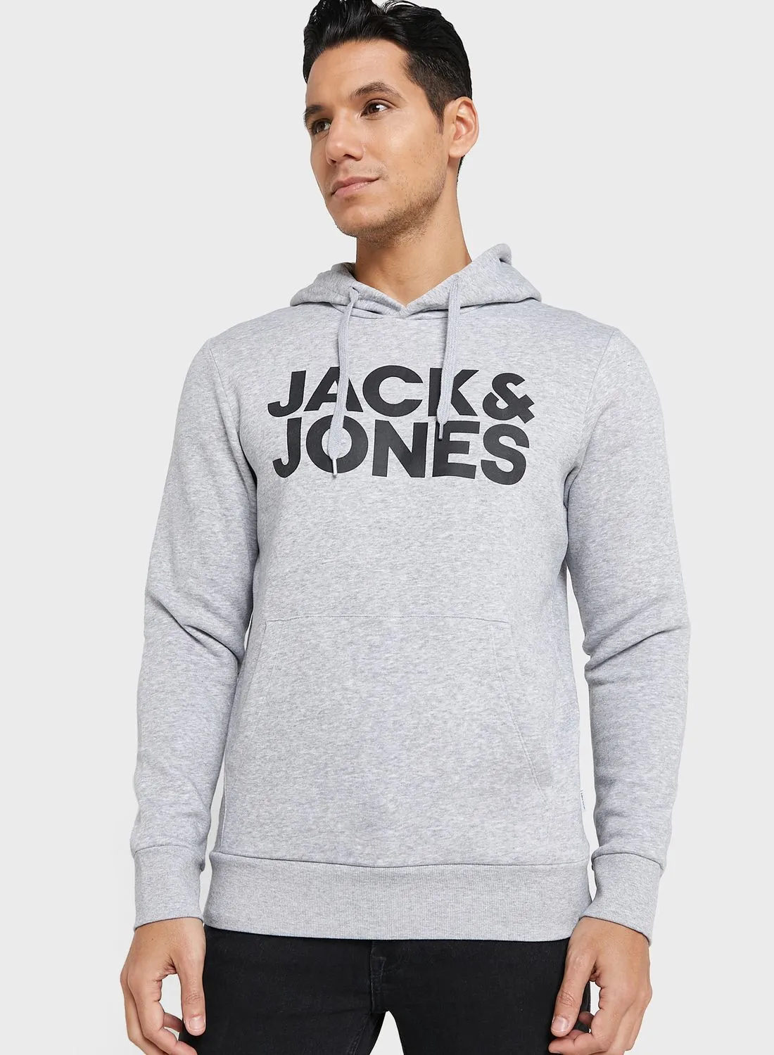 JACK & JONES Logo Printed Hoodie