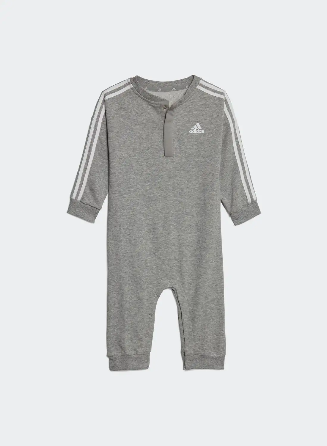 Adidas Infant 3 Stripe Essential French Terry Bodysuit