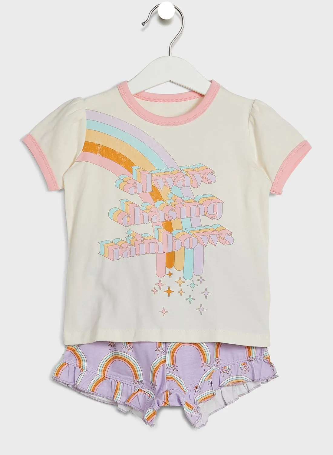 Cotton On Kids Rainbow Pyjama Set
