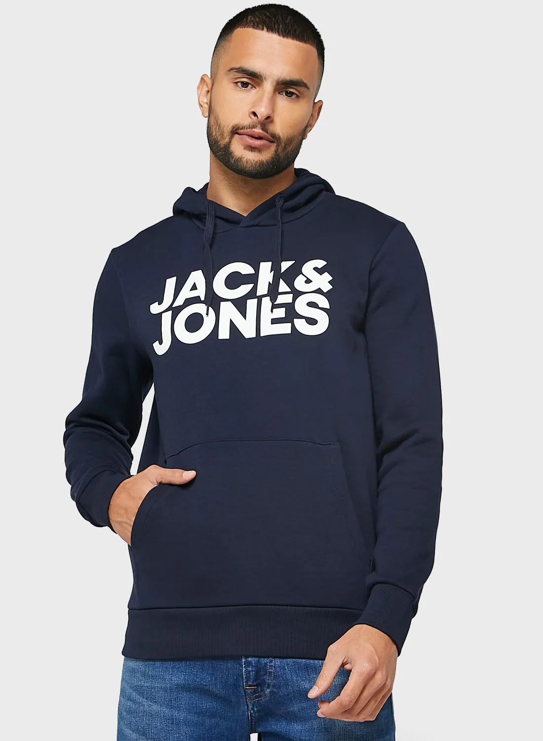JACK & JONES Logo Printed Hoodie