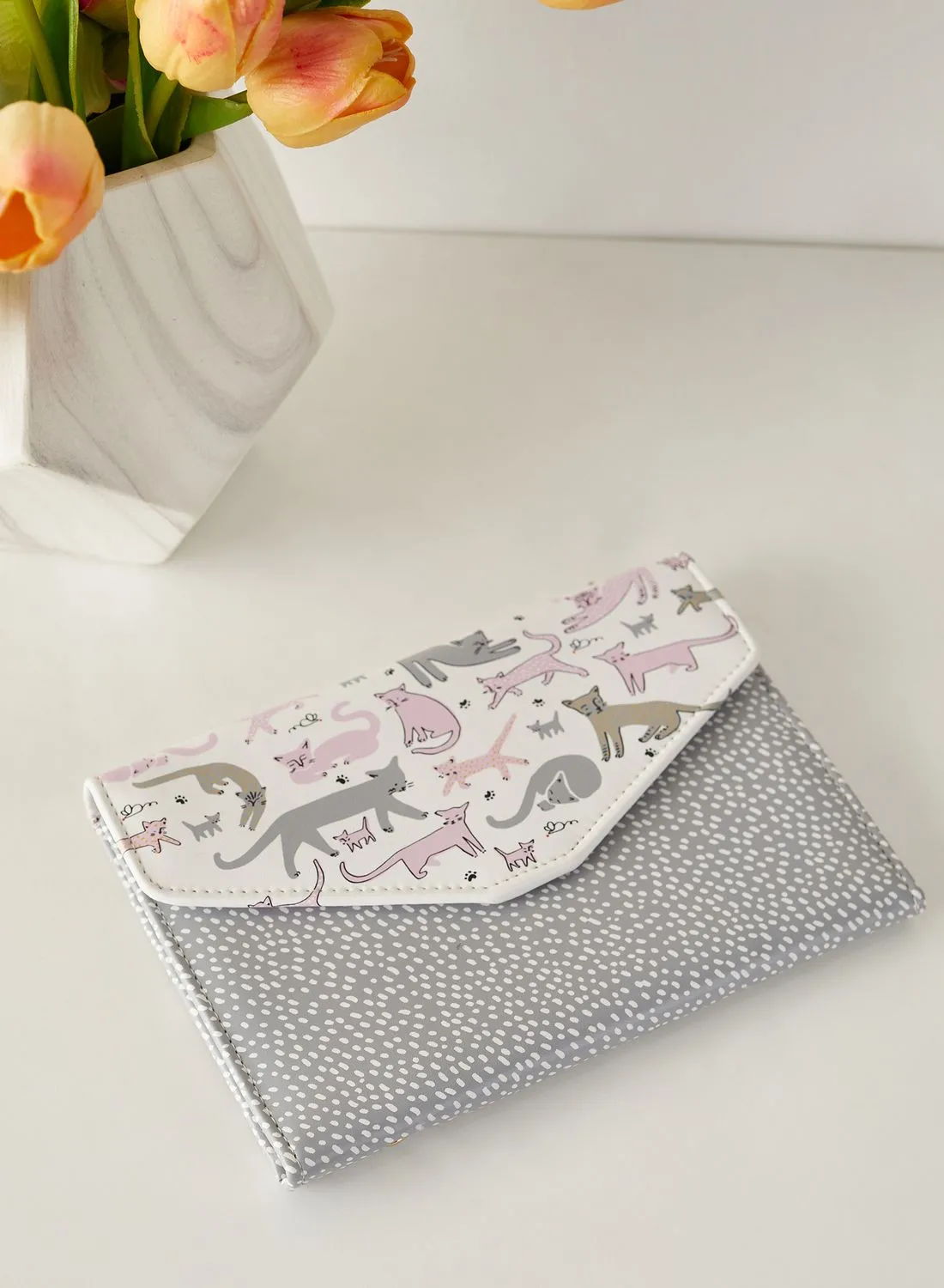 House Of Disaster Over The Moon Cat Travel Wallet