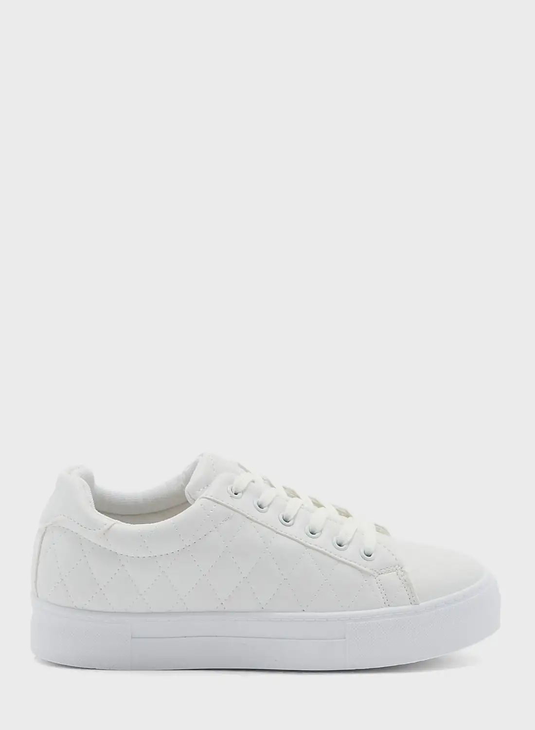 Ginger Quilted Pu Plimsoll Sneaker