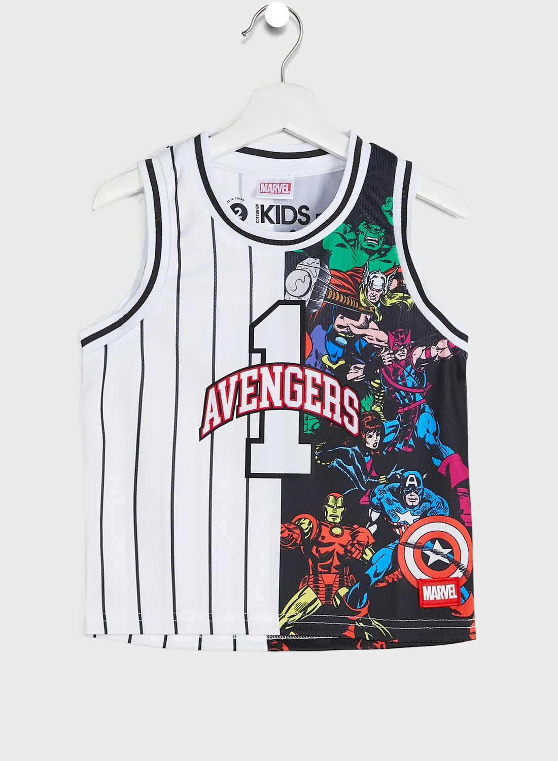 Cotton On Kids The Avengers Basketball Tank Vest