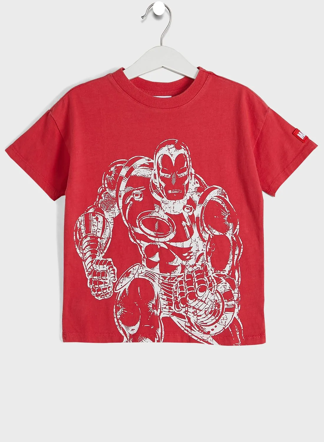 Cotton On Kids Iron Man Crew Neck T-Shirt
