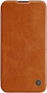 Nillkin Qin Pro Leather Case Hard Back Cover For Apple Iphone 13, Brown