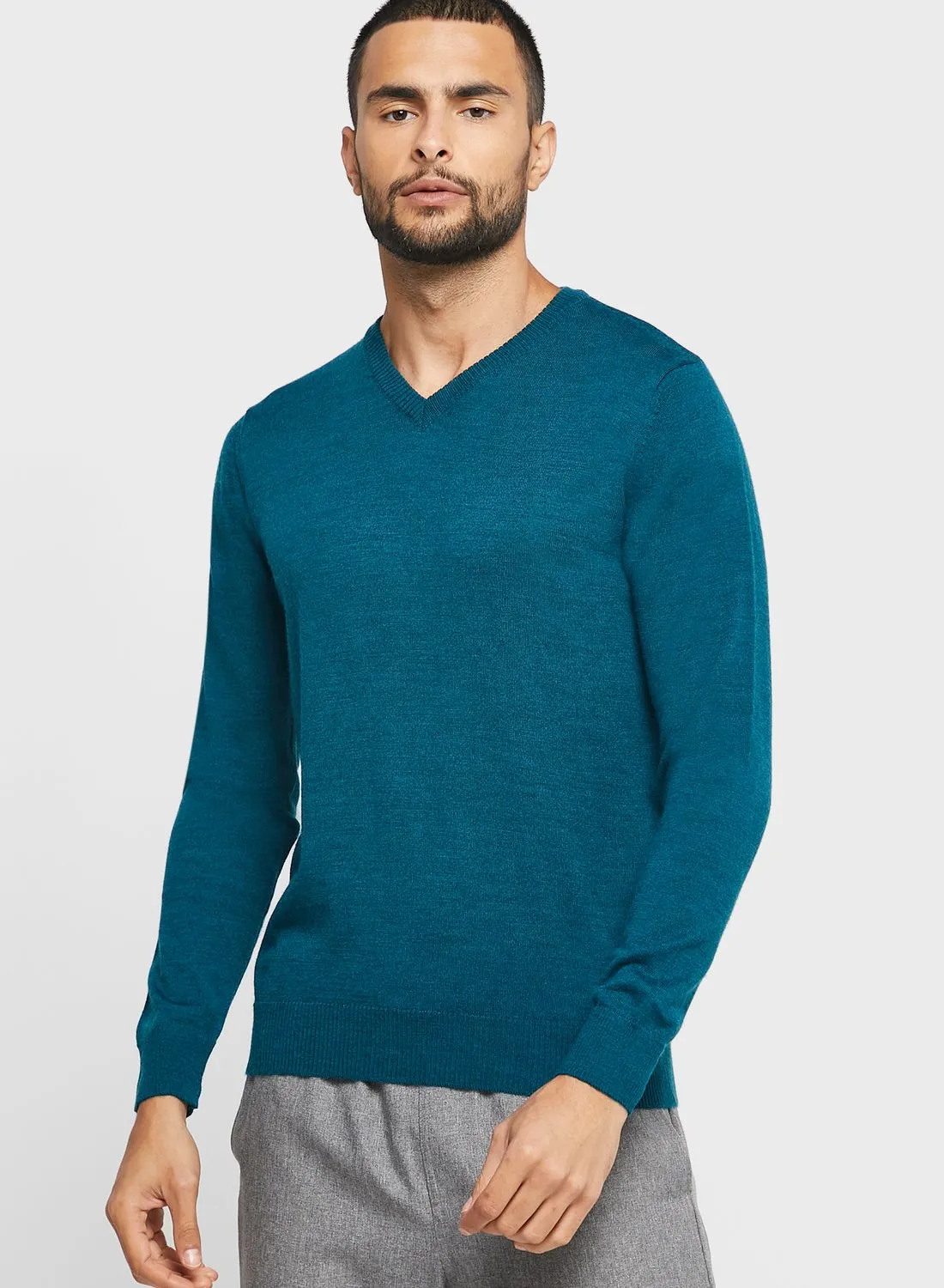 Robert Wood Wool V Neck Sweater