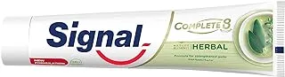 SIGNAL Complete 8 Nature Elements Toothpaste, for gum protection, Herbal, with Zinc for natural antibacterial protection, 75ml