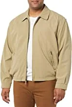 London Fog Men's Auburn Zip-Front Golf Jacket (Regular & Big-Tall Sizes), Camel, Small