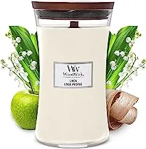 WoodWick Large Hourglass Candle, White Tea & Jasmine, 21.5 oz