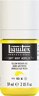Liquitex Professional Soft Body Acrylic Paint 2-oz bottle, Yellow Medium Azo