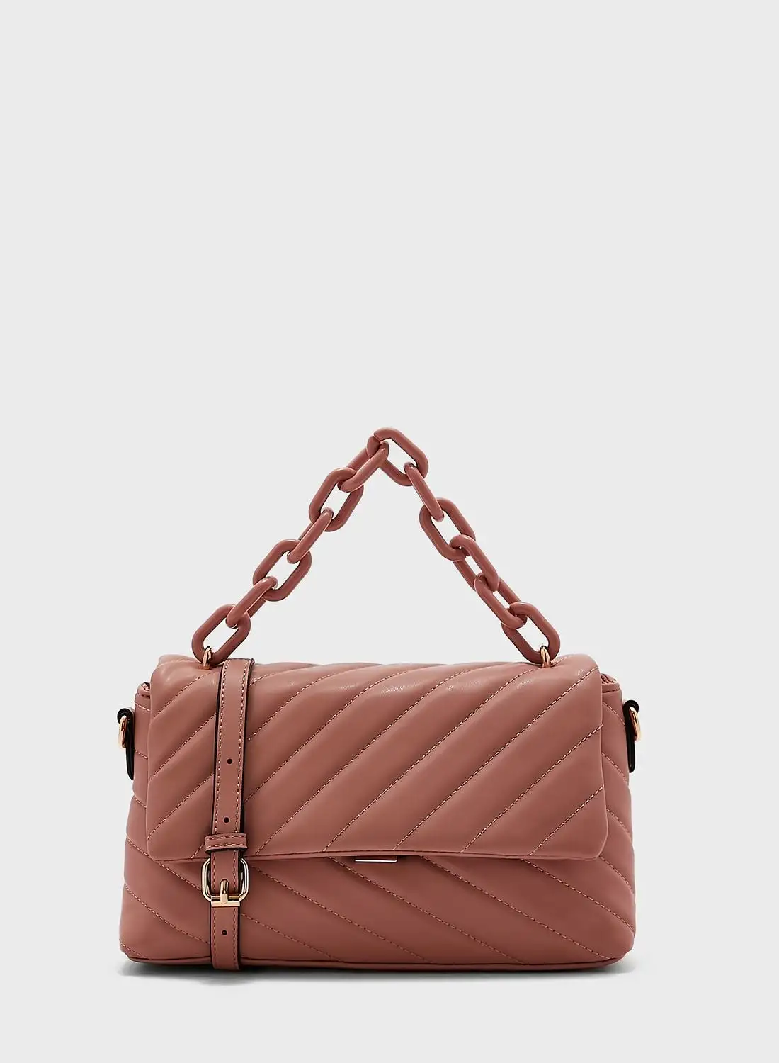 Khizana Quilted Handbag With Chain And Strap