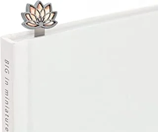 Metalmorphose Zinc Alloy Lotus Flower Design Stationery Bookmark