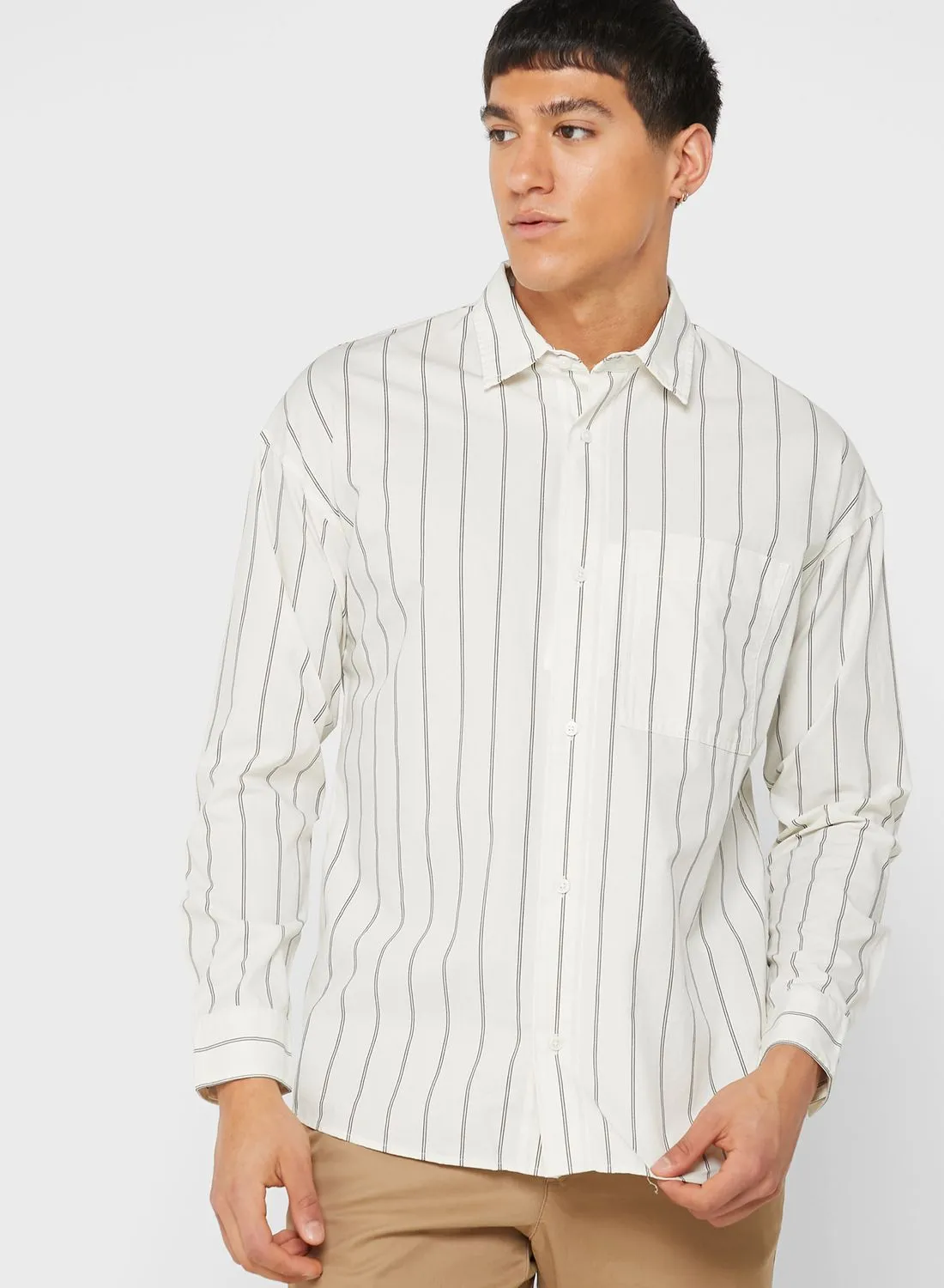 JACK & JONES Striped Regular Fit Shirt