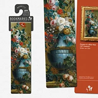 IF Classics Magnetic Flowers In A Blue Vase Bookmark