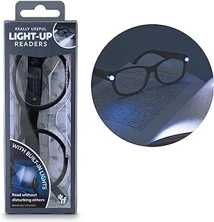 IF Really Useful Light-Up Readers Reading Glass +2.5 Diopters, Tortoiseshell