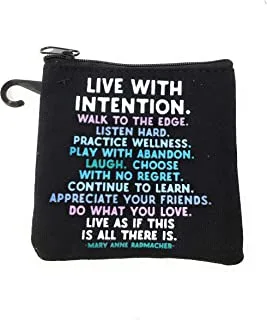 Quotable Live with intention Mini Pouch