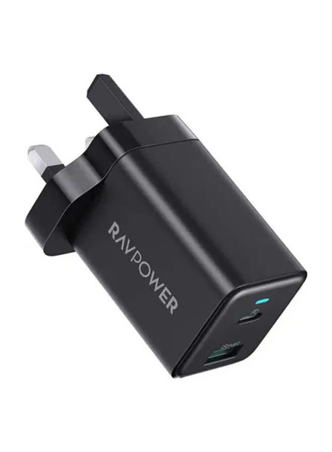 RAVPOWER Wall Charger 1A1C GaN PD 45W Black