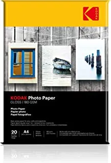 Kodak High Gloss photo Paper 180 GSM A4 20 Sheets